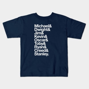 The Office - guys names Kids T-Shirt